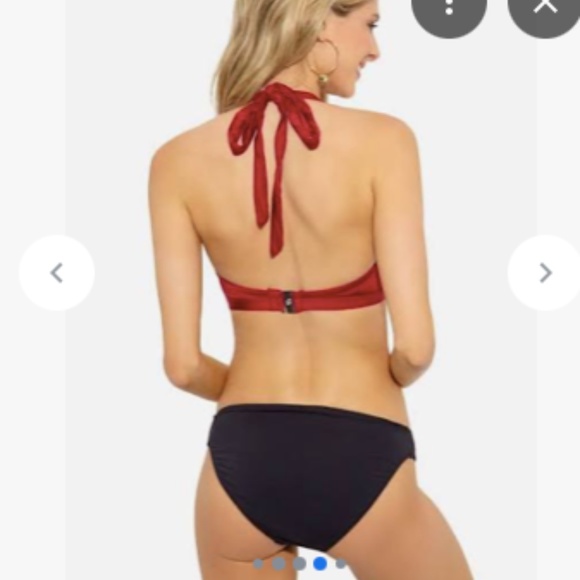 Everyday Sunday Black Bandeau Convertible Bikini Top, SZ 6 - Picture 11 of 14